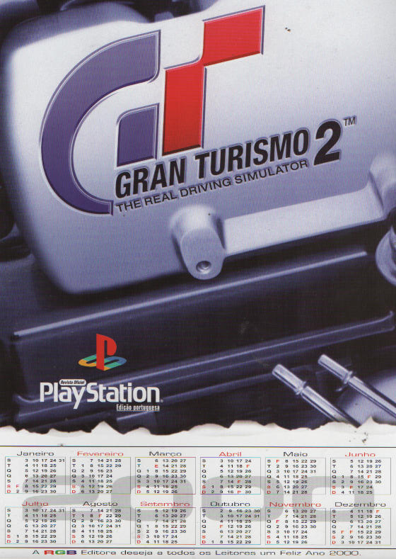 Calendário Gran Turismo 2, RGB Editora